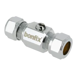BONFIX Kogelstopkraan recht knel 12x12 (schroevendraaier)