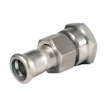 BONFIX M-press RVS-water 3-del. kopp. vlakd 1" bi. x 28 mm