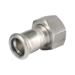 BONFIX M-press RVS-water 2-del. 1" bi. x 22 mm RVS wartel