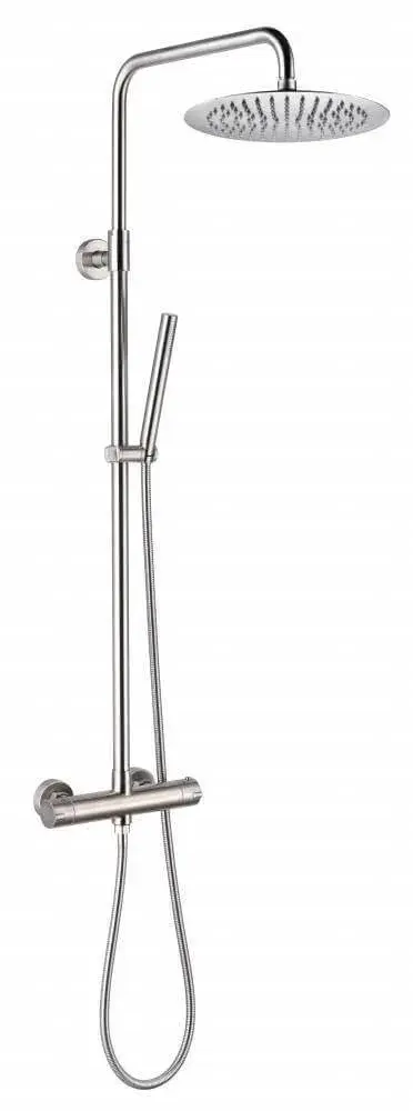 1765073245676-b4f6c855-cba1-4800-a925-305500821d24 Saniful Doucheset opbouw thermostatisch in hoogte verstelbaar rond 25 cm RVS