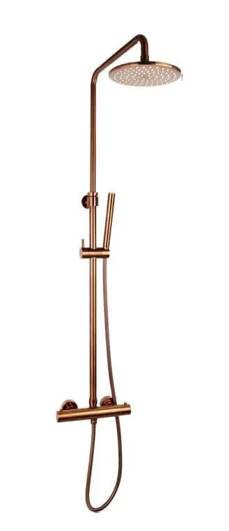 1765073246082-e0aab4e4-d892-474d-8a88-9ec725d5718f Saniful Doucheset opbouw thermostatisch in hoogte verstelbaar rond 20 cm Brons