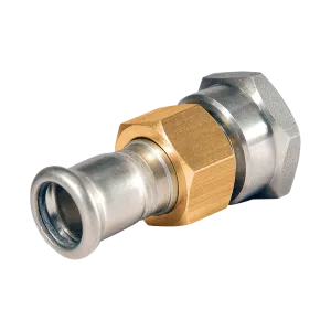 BONFIX M-press RVS-water 3-delige kopp. 3/4" bi.dr. x 15 mm