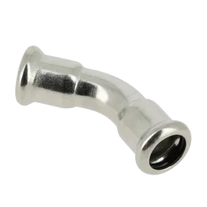 BONFIX M-press RVS-water bocht 45° 28 x 28 mm