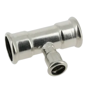 BONFIX M-press RVS-water T-stuk 28 x 22 x 28 mm