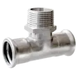 BONFIX M-press RVS-water T-stuk 28 x 1" bu.dr. x 28 mm