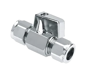 BONFIX Minikogelkraan recht knel 12x10 (chromen knop)