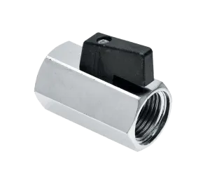 BONFIX Minikogelkraan 3/8" bi.dr. x bi.dr. (zwarte knop)