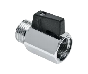 BONFIX Minikogelkraan 1/2" bi.dr. x bu.dr. (zwarte knop)