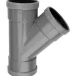 PVC Manchet T-stuk 45° grijs 110 SN8 3M