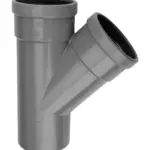 PVC Manchet T-stuk 45° grijs 110 SN8 2M/S