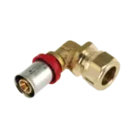 BONFIX Alu-pers kniekoppeling 16 x 12 mm knel