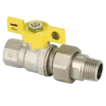 BONFIX Draad verchr. gaskraan RP 1/2" bi. x kopp. G 1/2" bu.