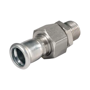 BONFIX M-press RVS-water 2-delige koppeling buitendraad