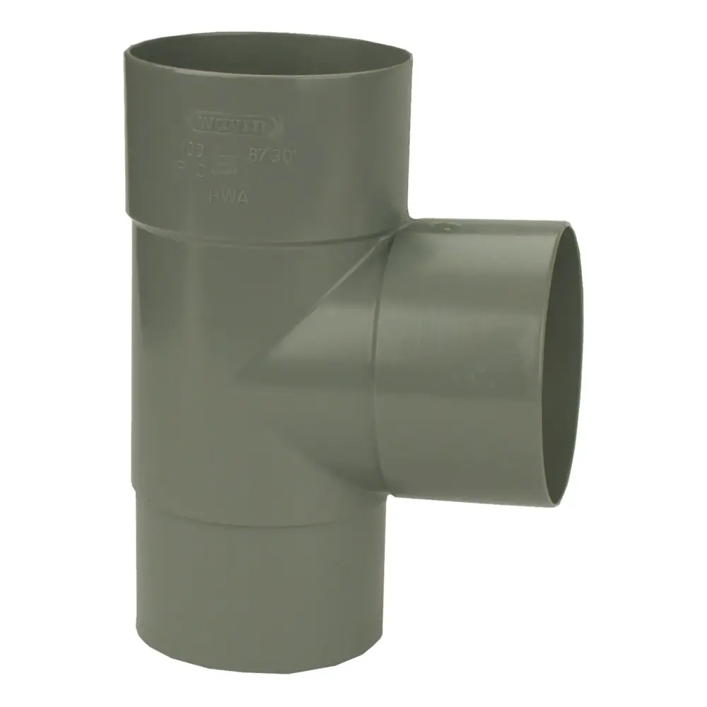 8f2b339c-5e52-44f4-8392-f0b6bc344142-9617 PVC HWA T-Stuk 90° grijs 100 M/VS