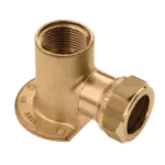 BONFIX Knel messing muurplaat 1/2" bi.dr. x 12 mm