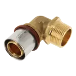 BONFIX Alu-pers 2001040 Knie 1" buitendraad x 32 mm