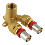 BONFIX Alu-pers 2001405 Muurplaat dubbel 16 x ½" bi x 16 mm