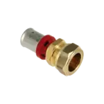 BONFIX Alu-pers Rechte koppeling 16 mm x 15 mm knel