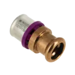 BONFIX Alu-pers Rechte koppeling 26 x 22 M-Press