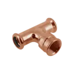 BONFIX M-press roodkoper water T-stuk binnendraad 15 x 1/2'' x 15 mm