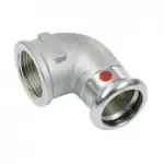 BONFIX M-press staalverzinkt kniekoppeling 3/8" x 12 mm