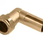 Bonfix messing inschuifkniekoppeling 15mm knel