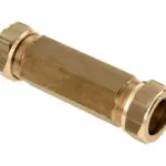 Bonfix messing reparatiekoppeling 2x knel 15 mm