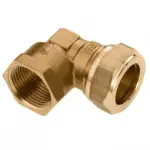 Bonfix messing schroefknie 90 graden knel x binnendraad 15 x 3/8 inch