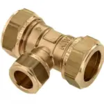 Bonfix messing verloop-T-stuk 90 graden 3x knel 15 x 22 x 15 mm