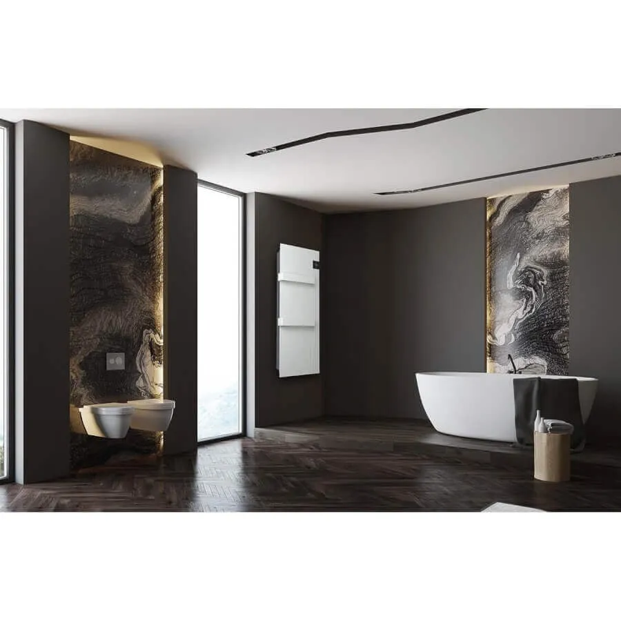 DRL E-Comfort Onsen 900x400 - 750W - Structuur Wit RAL9003 - Afbeelding 3