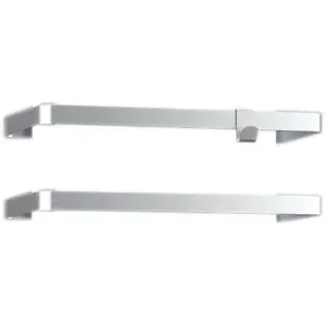 E-Comfort Icon Alu 2 handdoekdragers met haak