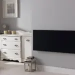 Masterwatt Design zwart elektrische radiator RF Zwart, 1000 Watt, 750 x 450 x 68 mm