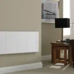 Masterwatt Modern RF elektrische radiator 750 Watt, 750 x 450 x 68 mm