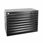 Omkasting Medium zwart aluminium gepoedercoat 800 x 1100 x 550 mm