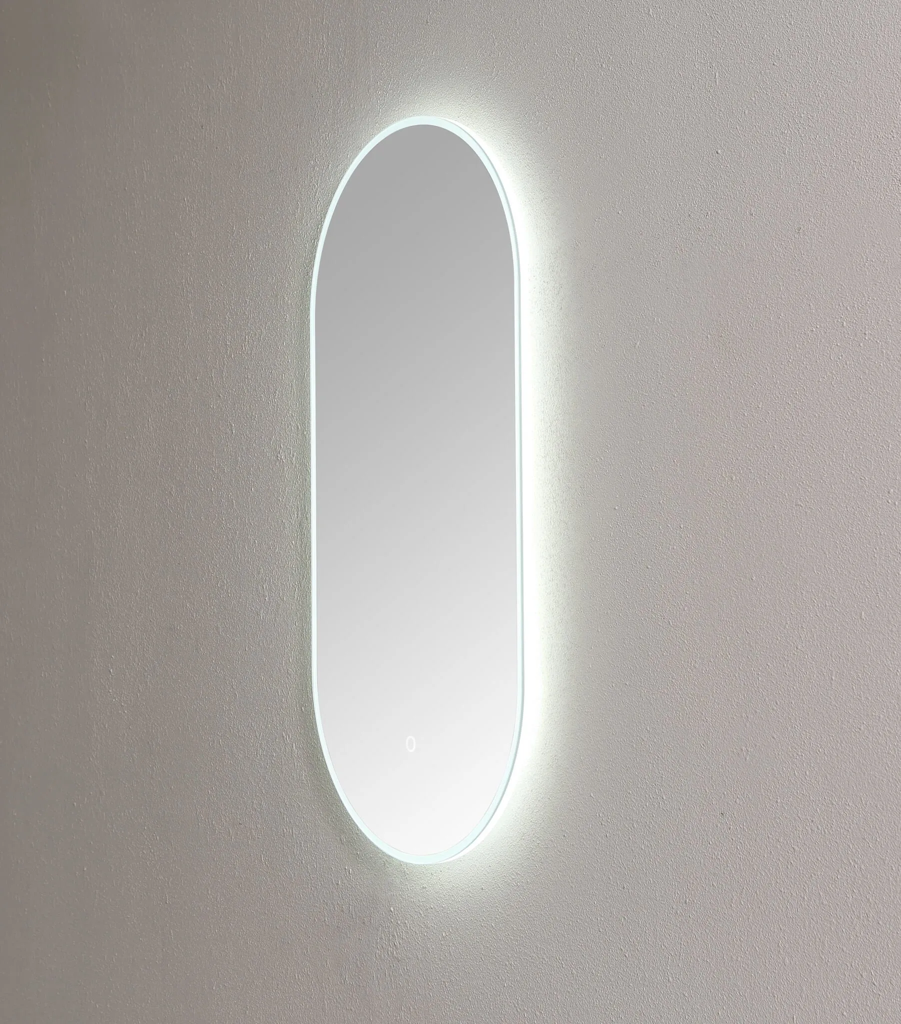 Saniful Ovale badkamerspiegel met led verlichting in 3 kleuren instelbaar & dimbaar