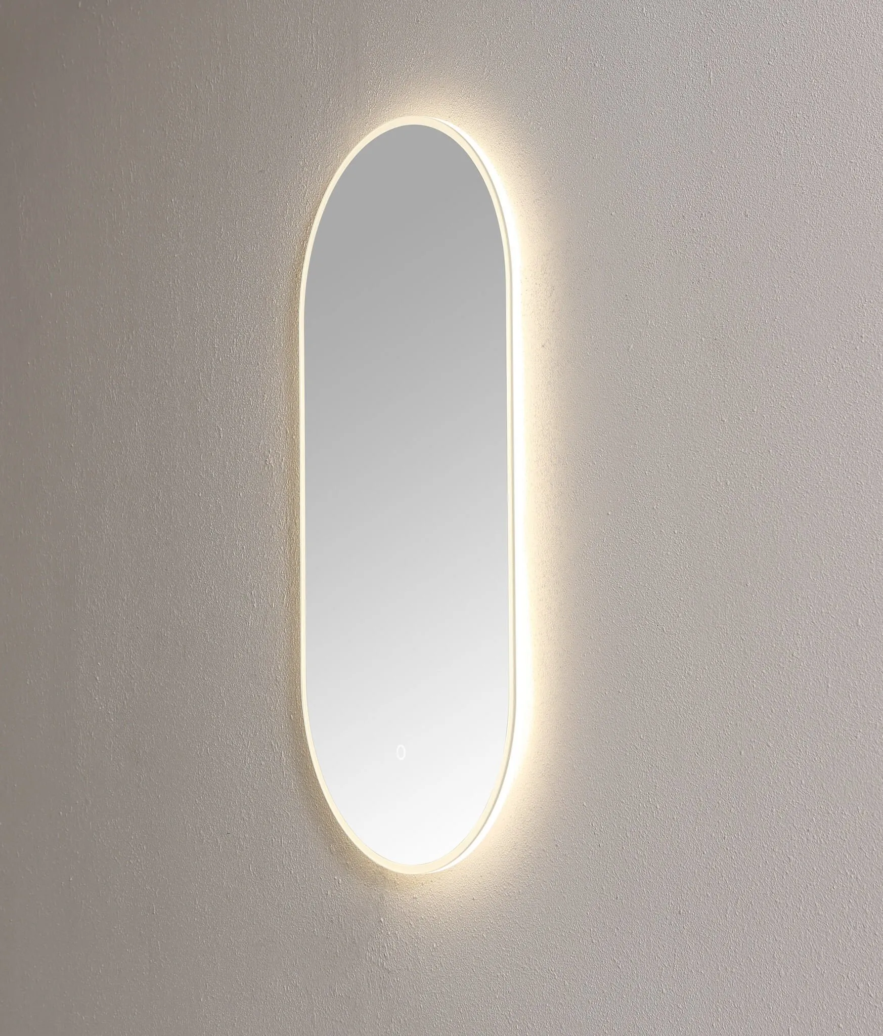 Saniful Ovale badkamerspiegel met led verlichting in 3 kleuren instelbaar & dimbaar - Afbeelding 2