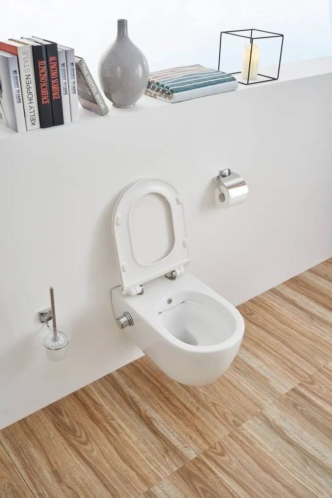 Saniful Wandcloset Rimfree met bidet functie en softclose zitting - Afbeelding 2