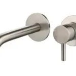 Saniful Wastafelmengkraan rond inbouw Gun Metal