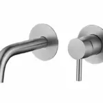 Saniful Wastafelmengkraan rond inbouw RVS