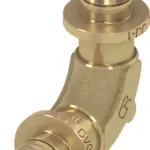 TECEflex knie 90° stromend silicium brons met min. drukverlies 16 mm x 16 mm