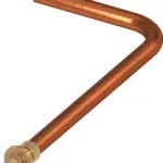 TECEflex overgangsstuk van TECEflex naar koperbuis met 90° bocht afmeting 16 x 15 mm Cu