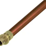 TECEflex overgangsstuk van TECEflex naar koperbuis rechte uitvoering afmeting 16 x 15 mm Cu-buis