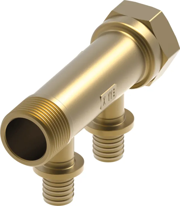 TECEflex sanitairverdeler silicium brons