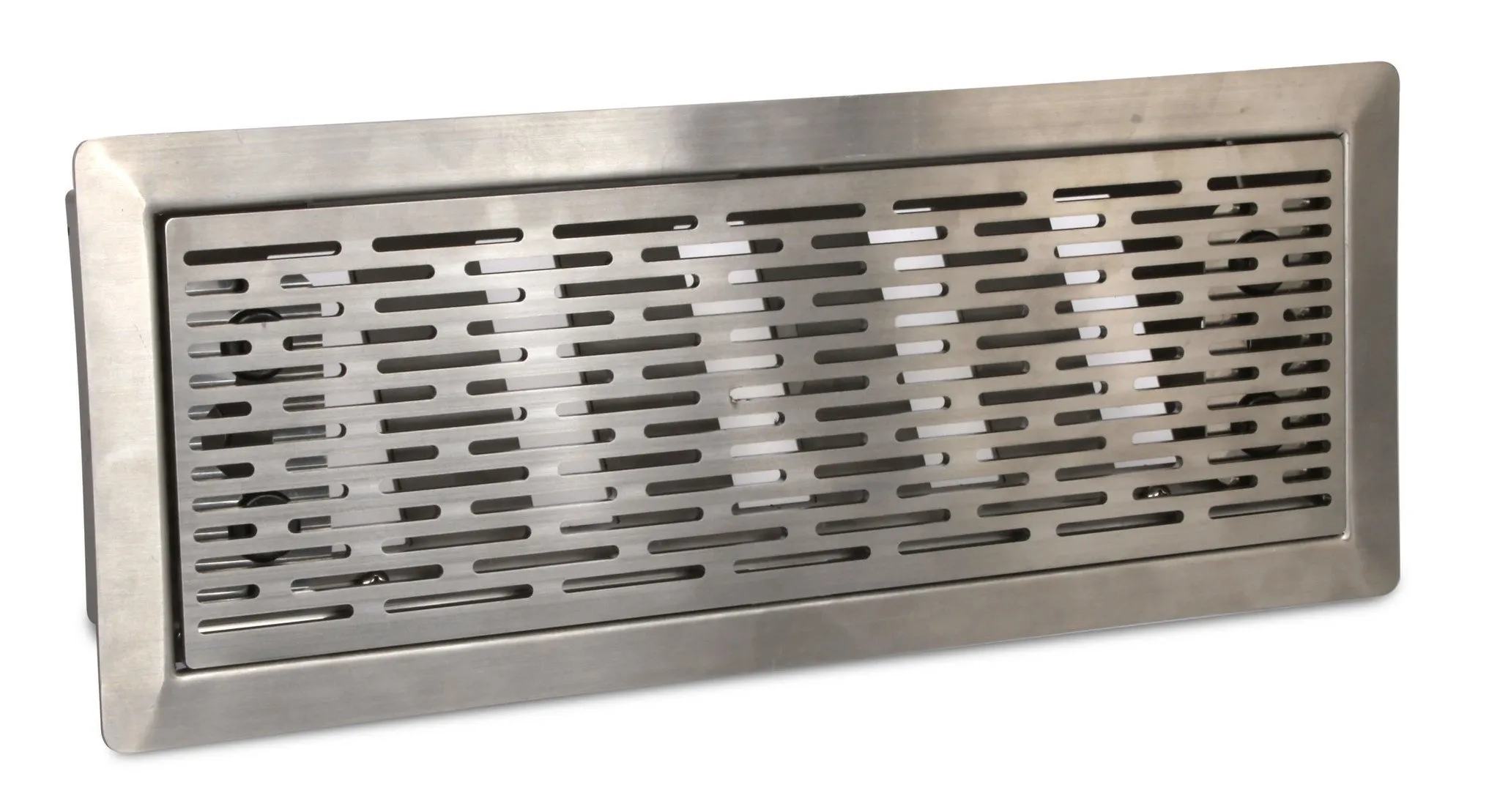 Vent-Axia Uniflexplus ventilatie instelbaar vloerrooster met sleuven - GEPOLIJST RVS