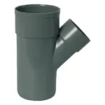 PVC Lijm T-Stuk 45° grijs 125X50 2M/S