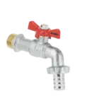 BONFIX Kogeltapkraan met slangaansl. 3/4" vert. met vlinder