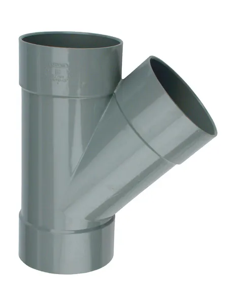 PVC Lijm T-Stuk 45° grijs 32 3M
